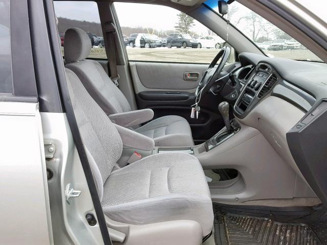 JTEGF21A230118003 - 2003 TOYOTA HIGHLANDER SILVER photo 5