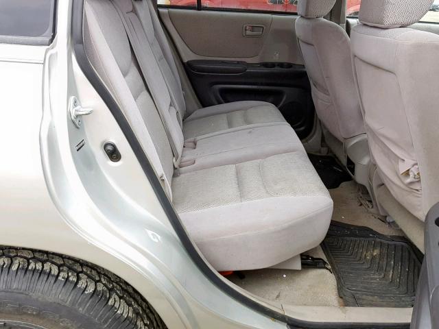 JTEGF21A230118003 - 2003 TOYOTA HIGHLANDER SILVER photo 6