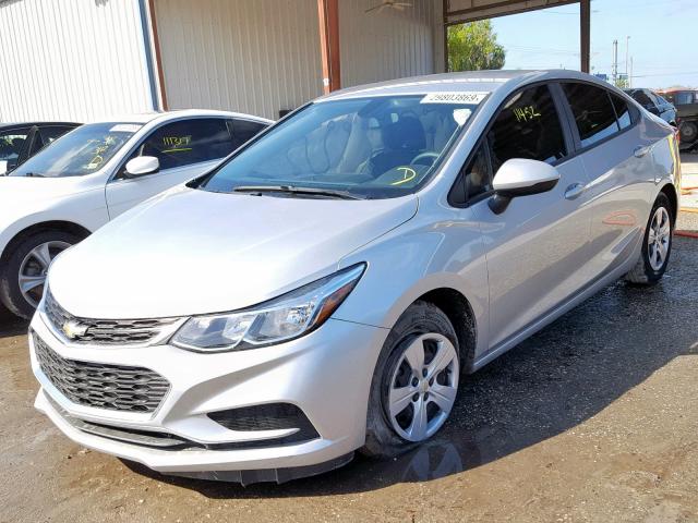 1G1BC5SMXJ7211253 - 2018 CHEVROLET CRUZE LS SILVER photo 2