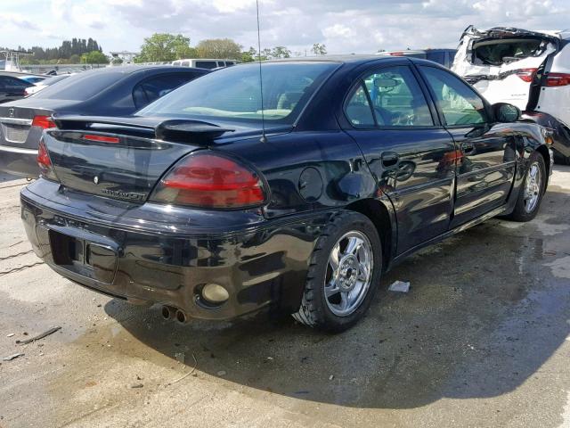 1G2NW52E84C151655 - 2004 PONTIAC GRAND AM G BLACK photo 4