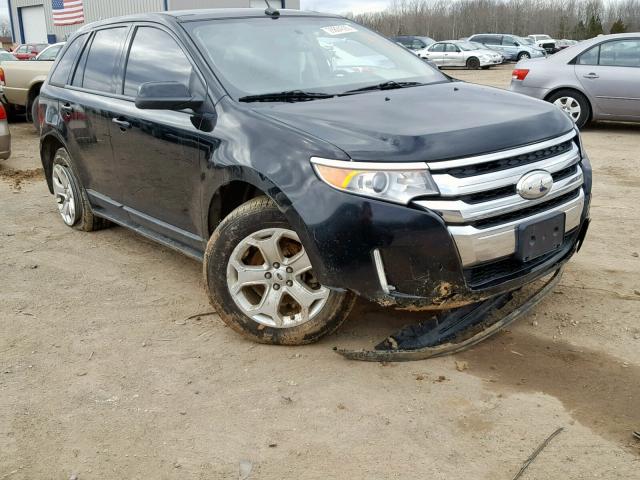 2FMDK3J92CBA06147 - 2012 FORD EDGE SEL BLACK photo 1