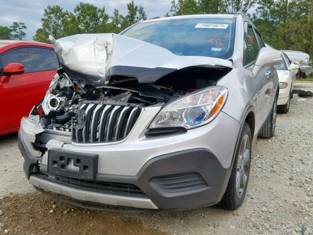 KL4CJASBXEB666206 - 2014 BUICK ENCORE SILVER photo 2