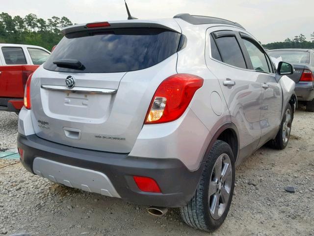 KL4CJASBXEB666206 - 2014 BUICK ENCORE SILVER photo 4