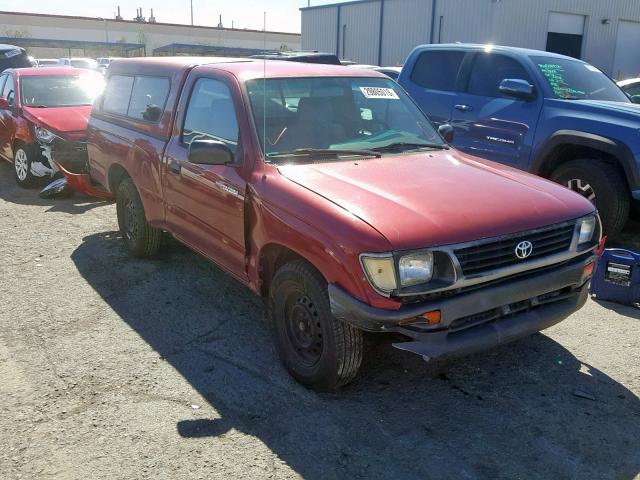 4TANL42N1TZ147081 - 1996 TOYOTA TACOMA RED photo 1