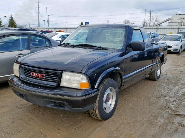 1GTCS1942W8524554 - 1998 GMC SONOMA BLACK photo 2