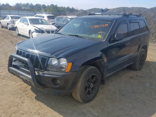 1J4GS48K36C158131 - 2006 JEEP GRAND CHER BLACK photo 2