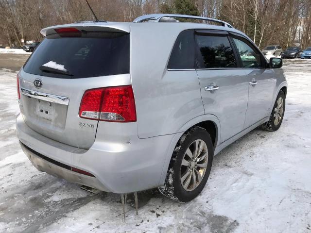 5XYKWDA28BG143449 - 2011 KIA SORENTO SX SILVER photo 3