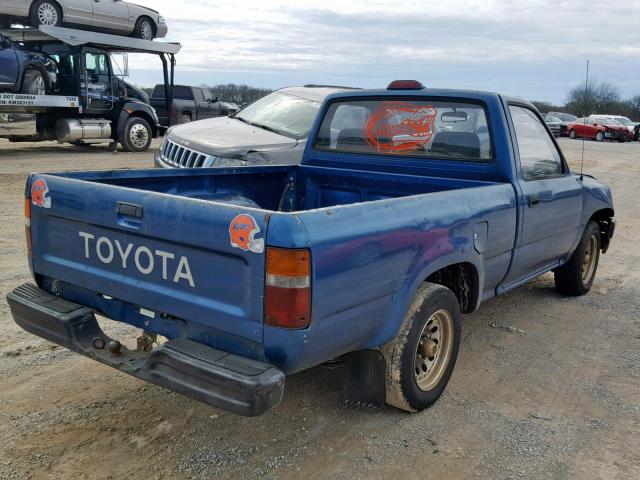 4TARN81A1RZ247529 - 1994 TOYOTA PICKUP 1/2 BLUE photo 4