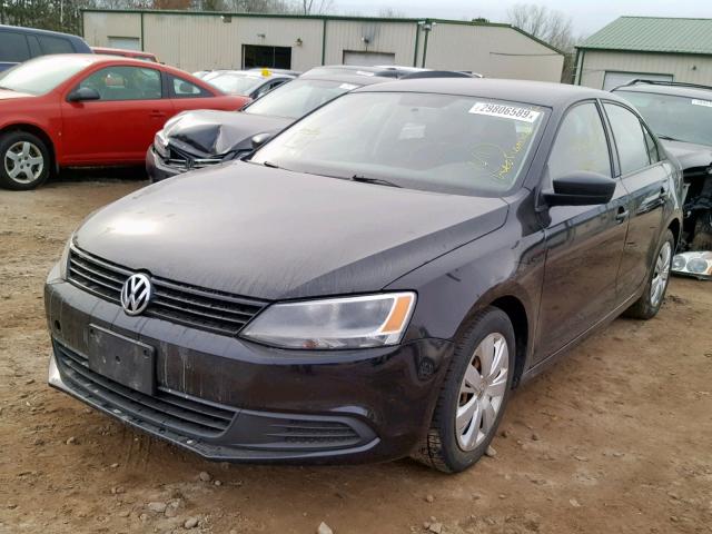 3VW2K7AJ4BM357178 - 2011 VOLKSWAGEN JETTA BASE BLACK photo 2