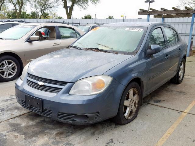 1G1AL52F157621796 - 2005 CHEVROLET COBALT LS BLUE photo 2