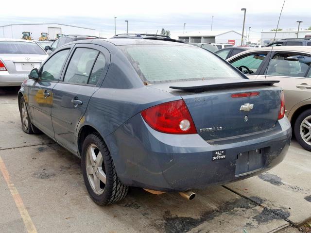 1G1AL52F157621796 - 2005 CHEVROLET COBALT LS BLUE photo 3