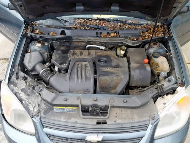 1G1AL52F157621796 - 2005 CHEVROLET COBALT LS BLUE photo 7