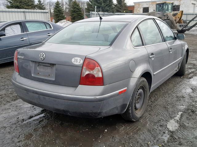 WVWMD63B24P043970 - 2004 VOLKSWAGEN PASSAT GL GRAY photo 4