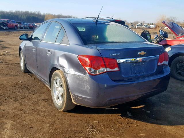 1G1PC5SB0E7145886 - 2014 CHEVROLET CRUZE LT GRAY photo 3