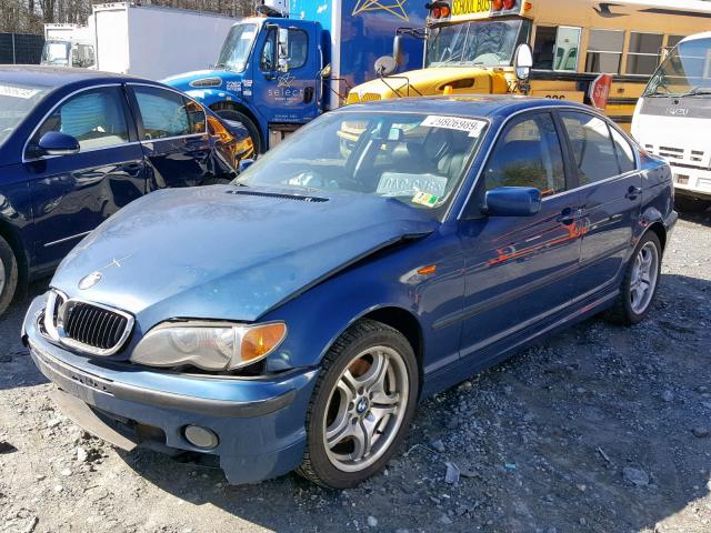 WBAEV53472KM15596 - 2002 BMW 330 I BLUE photo 2