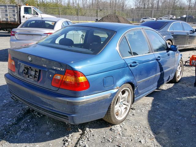 WBAEV53472KM15596 - 2002 BMW 330 I BLUE photo 4