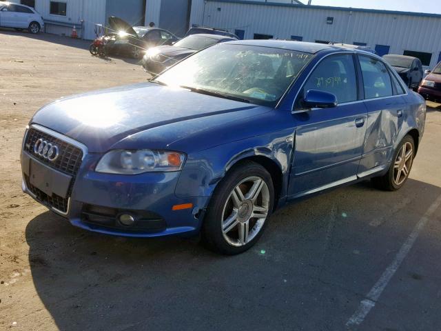 WAUDF78E08A056564 - 2008 AUDI A4 2.0T QU BLUE photo 2