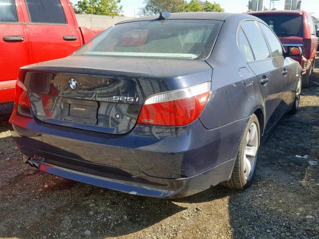 WBANE53517CY04020 - 2007 BMW 525 I BLUE photo 4