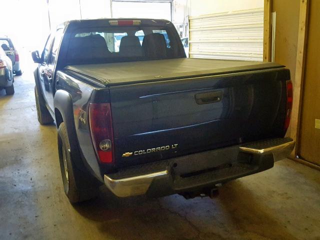 1GCDT13E478246244 - 2007 CHEVROLET COLORADO BLUE photo 3