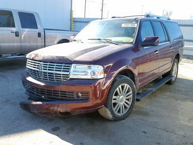 5LMJJ3J54AEJ04131 - 2010 LINCOLN NAVIGATOR Tünd qırmızı foto 2