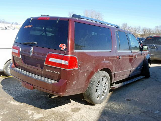 5LMJJ3J54AEJ04131 - 2010 LINCOLN NAVIGATOR Tünd qırmızı foto 4