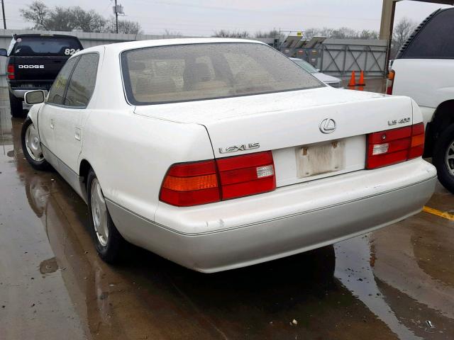 JT8BH28F2X0159682 - 1999 LEXUS LS 400 WHITE photo 3