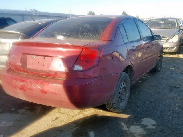 1G8AJ52F65Z156881 - 2005 SATURN ION LEVEL RED photo 4