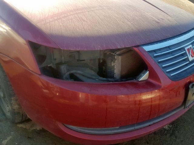1G8AJ52F65Z156881 - 2005 SATURN ION LEVEL RED photo 9