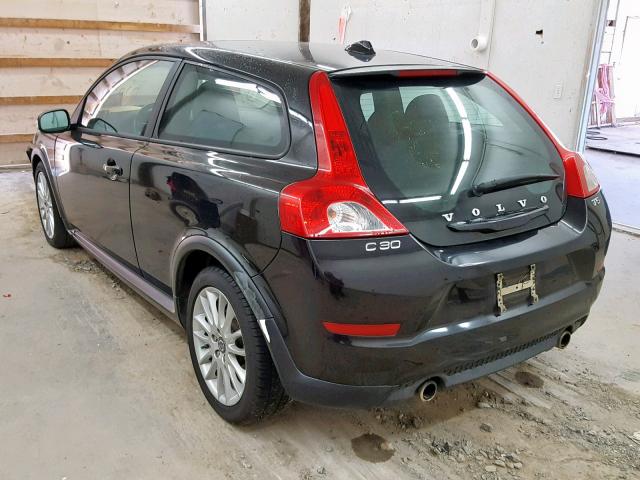 YV1672MK2B2243775 - 2011 VOLVO C30 T5 BLACK photo 3