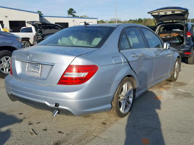 WDDGF4HB8EA938748 - 2014 MERCEDES-BENZ C 250 SILVER photo 4