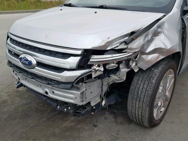 2FMDK3KC7DBC05321 - 2013 FORD EDGE LIMIT SILVER photo 9