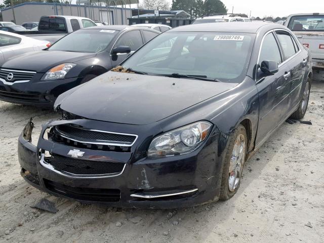 1G1ZC5E02CF215457 - 2012 CHEVROLET MALIBU 1LT BLACK photo 2