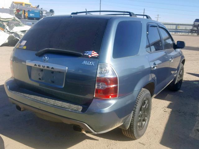 2HNYD18845H518519 - 2005 ACURA MDX TOURIN BLUE photo 4