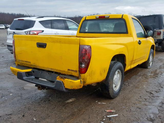 1GCCS148X68245539 - 2006 CHEVROLET COLORADO YELLOW photo 4