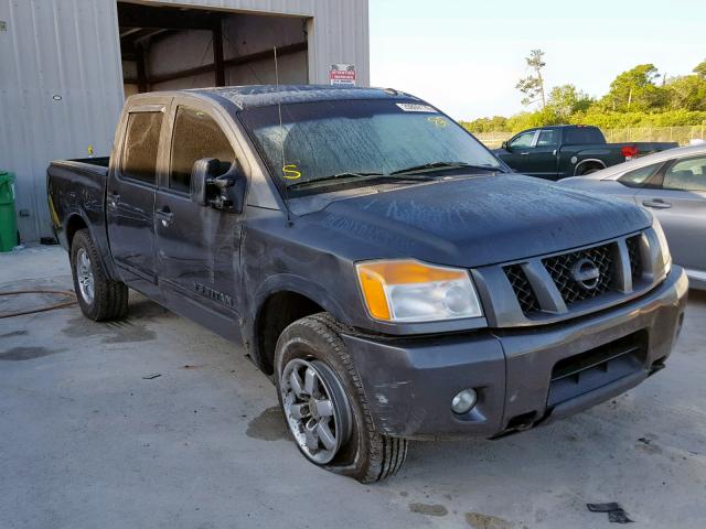 1N6BA0EC3BN323115 - 2011 NISSAN TITAN S GRAY photo 1