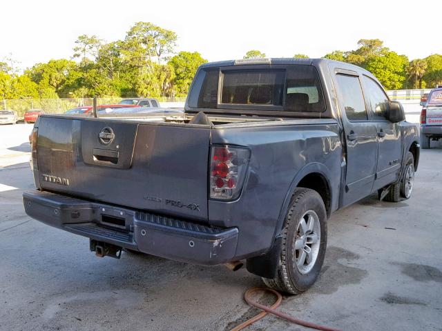 1N6BA0EC3BN323115 - 2011 NISSAN TITAN S GRAY photo 4