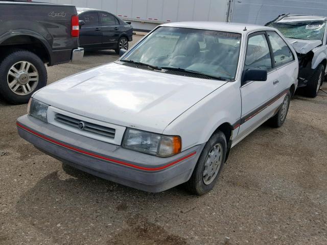 3MABM115XKR646002 - 1989 MERCURY TRACER WHITE photo 2