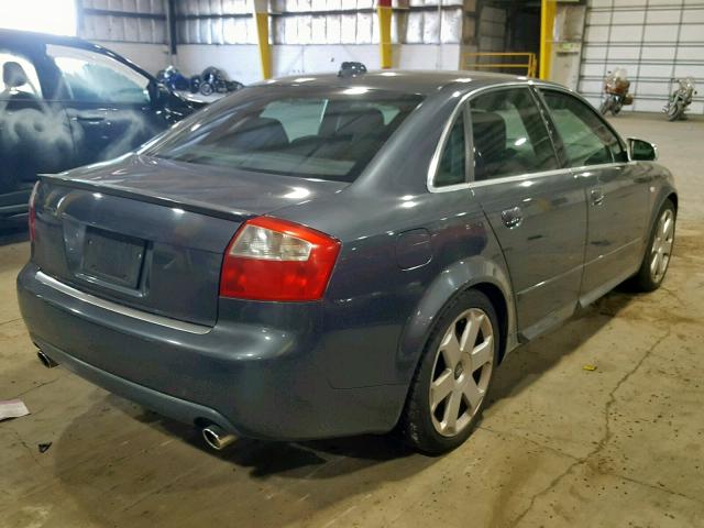 WAUPL68E54A151325 - 2004 AUDI S4 CHARCOAL photo 4