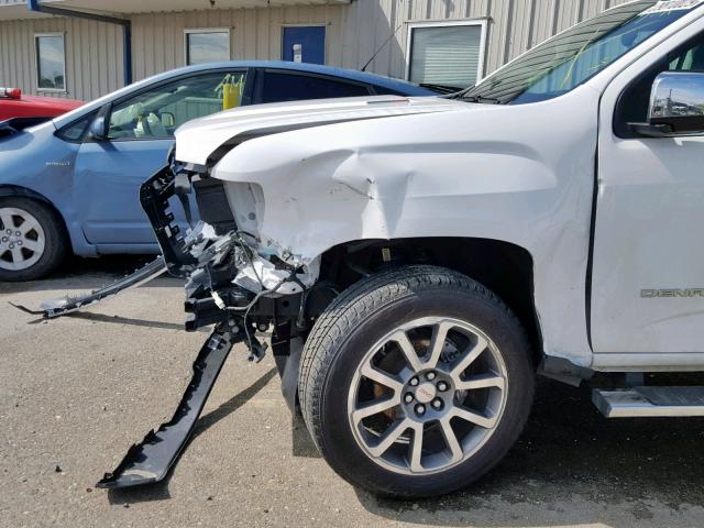 1GTP6EE19J1161079 - 2018 GMC CANYON DEN WHITE photo 9