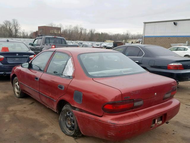 1Y1SK5369RZ082332 - 1994 GEO PRIZM BASE RED photo 3