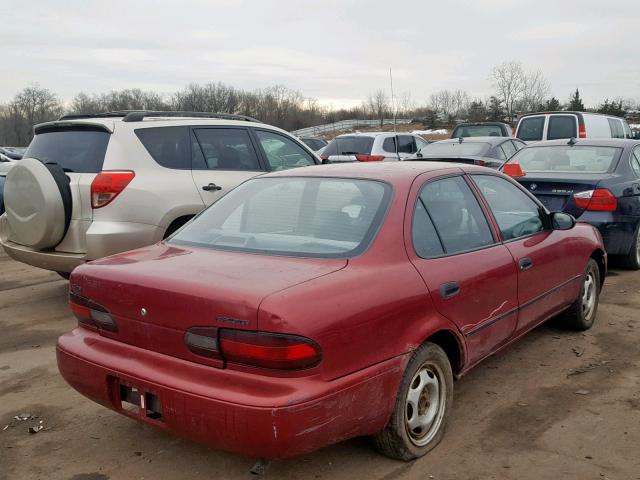 1Y1SK5369RZ082332 - 1994 GEO PRIZM BASE RED photo 4