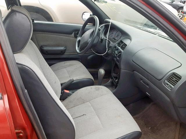 1Y1SK5369RZ082332 - 1994 GEO PRIZM BASE RED photo 5