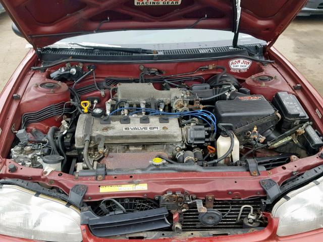 1Y1SK5369RZ082332 - 1994 GEO PRIZM BASE RED photo 7