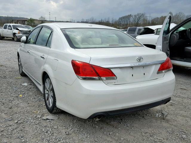 4T1BK3DB1BU394048 - 2011 TOYOTA AVALON BAS WHITE photo 3