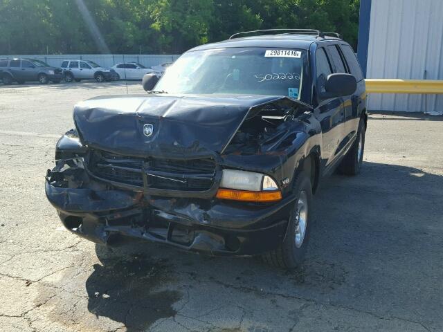 1B4HR28Z1XF502222 - 1999 DODGE DURANGO BLACK photo 2