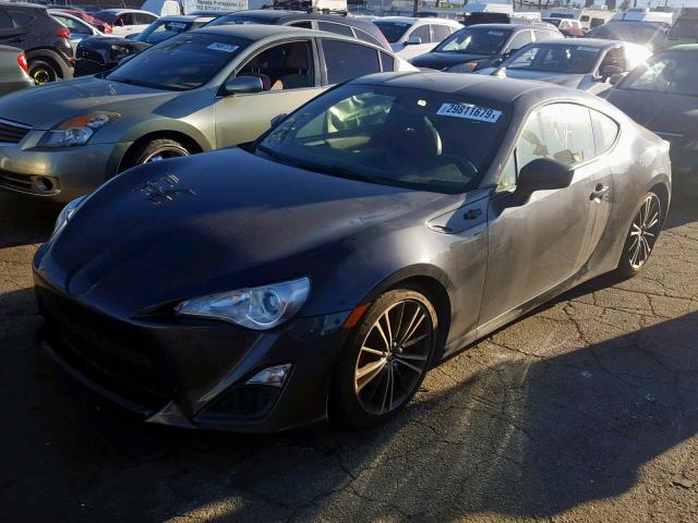 JF1ZNAA13G9708583 - 2016 TOYOTA SCION FR-S CHARCOAL photo 2