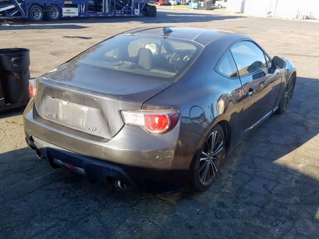 JF1ZNAA13G9708583 - 2016 TOYOTA SCION FR-S CHARCOAL photo 4