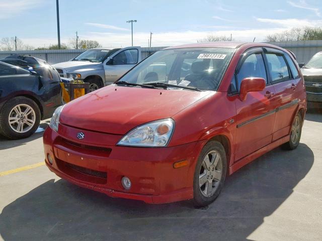 JS2RD41H935200766 - 2003 SUZUKI AERIO SX RED photo 2