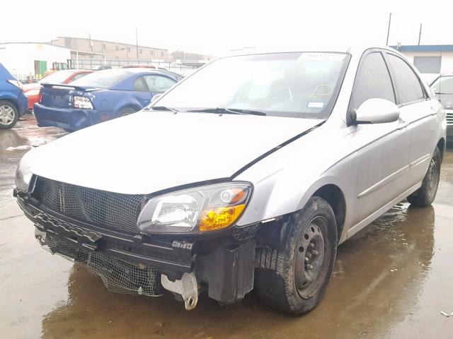 KNAFE221595645902 - 2009 KIA SPECTRA EX SILVER photo 2