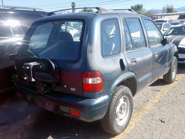 KNDJB7239X5589190 - 1999 KIA SPORTAGE GREEN photo 4